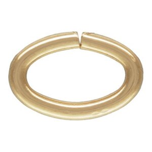 14K Gold Filled Oval Open Jump Rings - 4.1x6.4mm