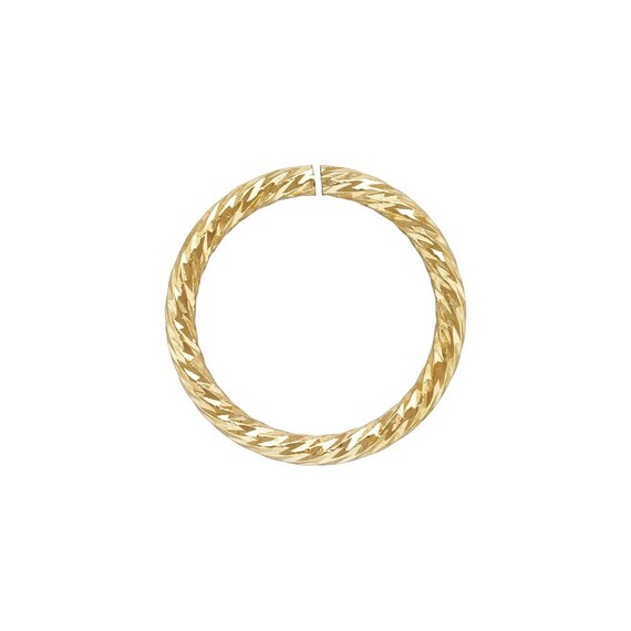 14K Gold Filled Sparkle Jump Rings - 4mm