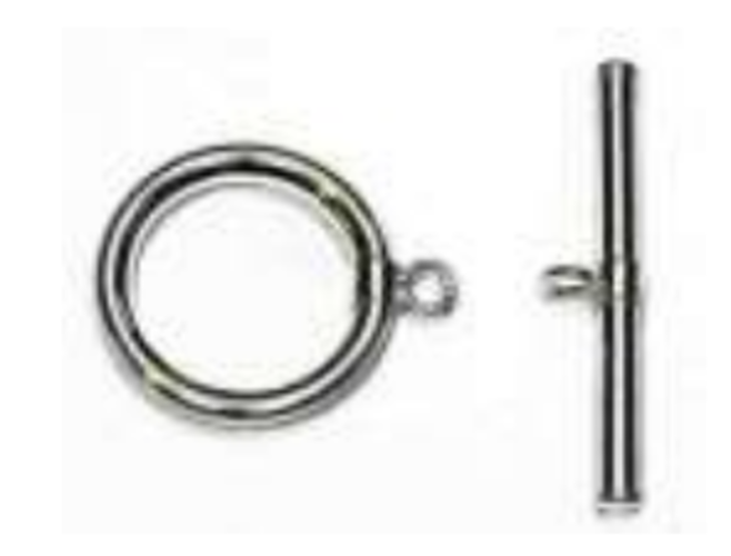 Sterling Silver Toggle Clasps 2 x 15mm