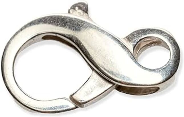 Sterling Silver Infinity Clasps - 7 x 13mm