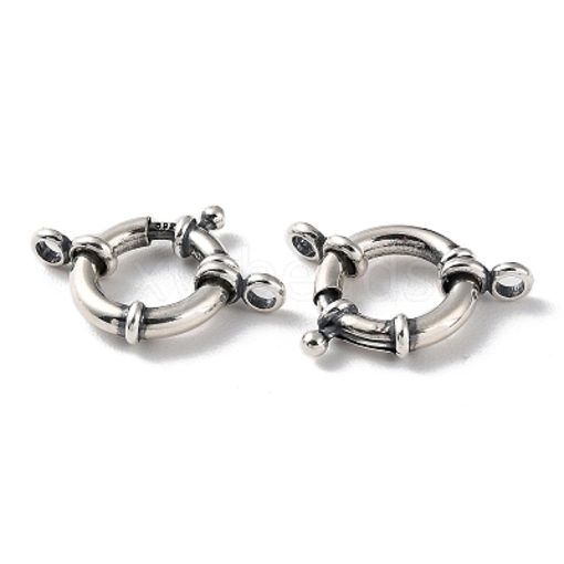 Sterling Silver Spring Clasps - 18mm