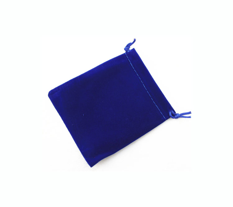 Small Velvet Pouches - Blue