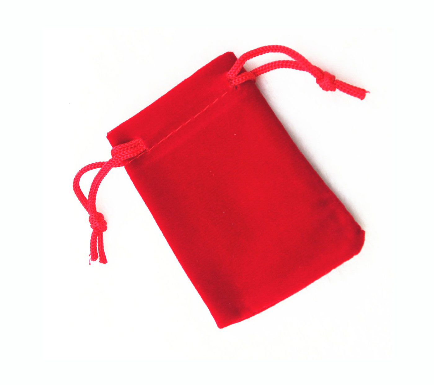 Medium Velvet Pouches - Red