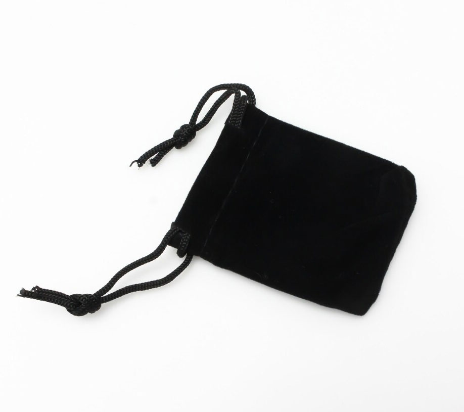 Large Velvet Pouches - Black