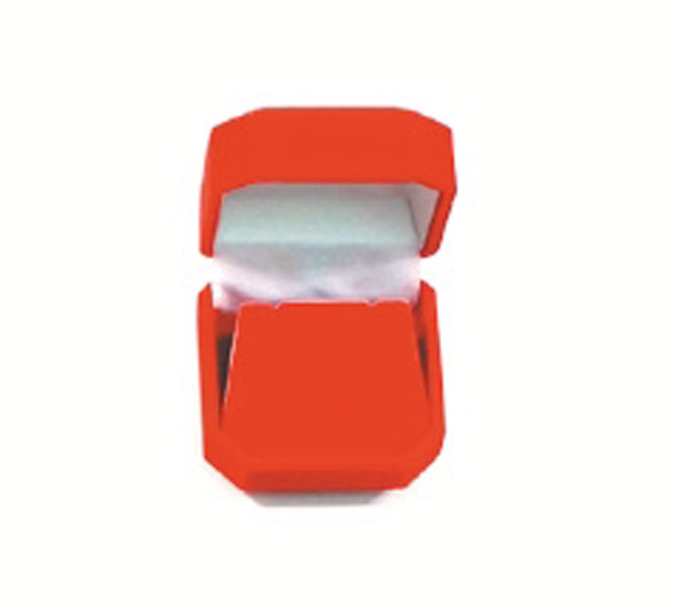 Jewelry Gift Boxes - Cut-corner earring box Red