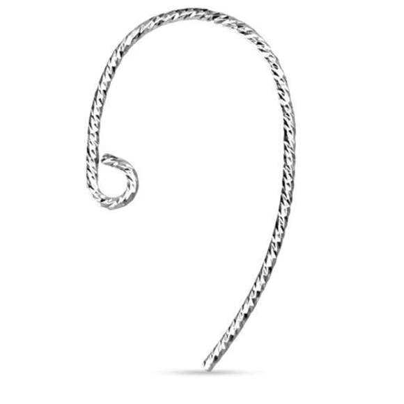 Sparkle Bass Clef Ear Wire