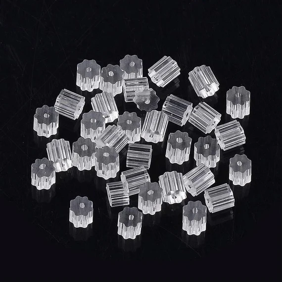 Plastic Earring Nuts - 3mm