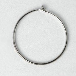 Sterling Silver Beading Hoops - 24mm