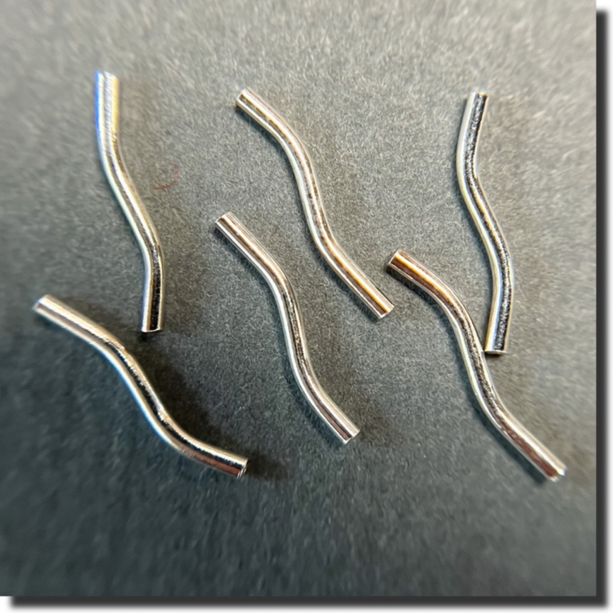 Sterling Silver “S” Shape Tube (1.2mm ID) - 1.5mm x 20mm