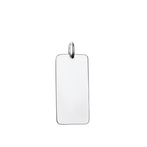 Sterling Silver Engravable Tags - 13mm x 29mm