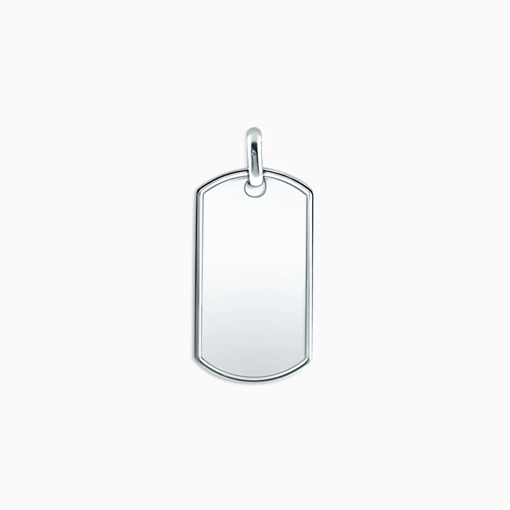 Sterling Silver Engravable Tags - 16mm x 28mm