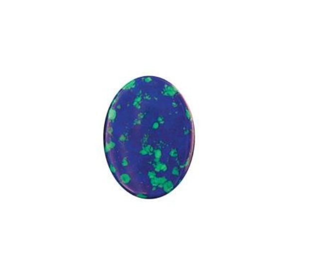 Natural Azurite Malachite Oval Cabochon - 4x6