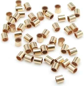 14K Gold Filled  Crimp Beads - 1x1