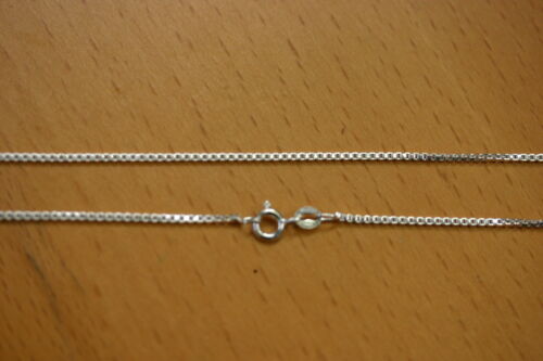 1.4mm Solid .925 Sterling Silver Box Chain Made in Italy 16"