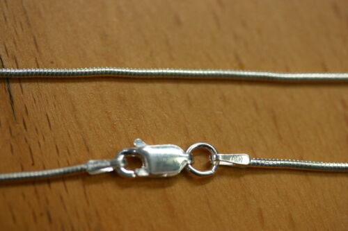 1.2mm Sterling Silver Round Snake Chain Made in Italy 18"