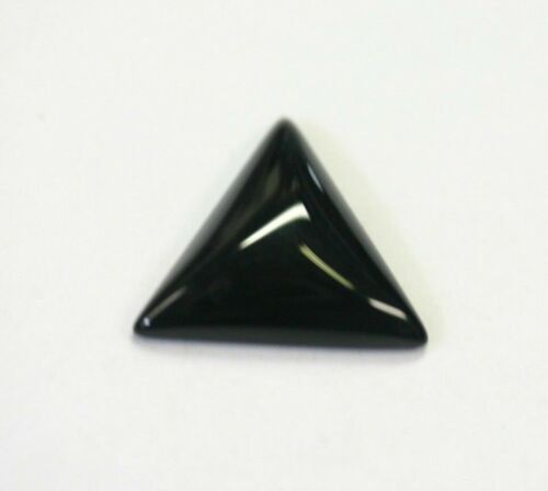 4pcs 10mm Natural Black Onyx Calibrated Triangle Cabochon Gemstones Gems Jewelry