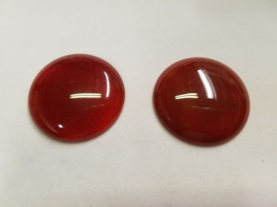 Carnelian Calibrated Round Cabochon High Quality 18mm