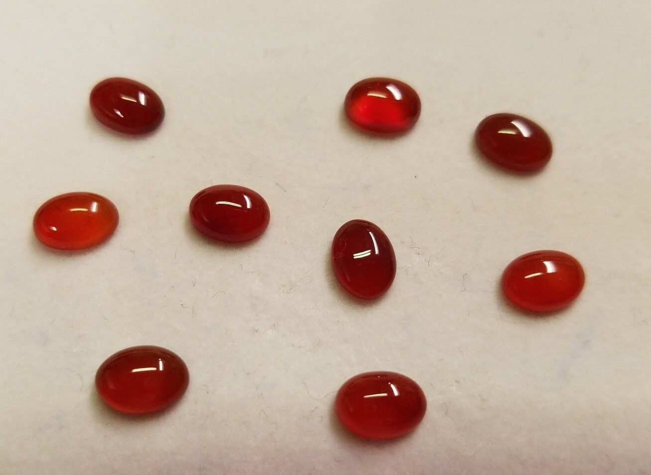 10pcs Carnelian Oval Calibrated Cabochon High Quality 4x6