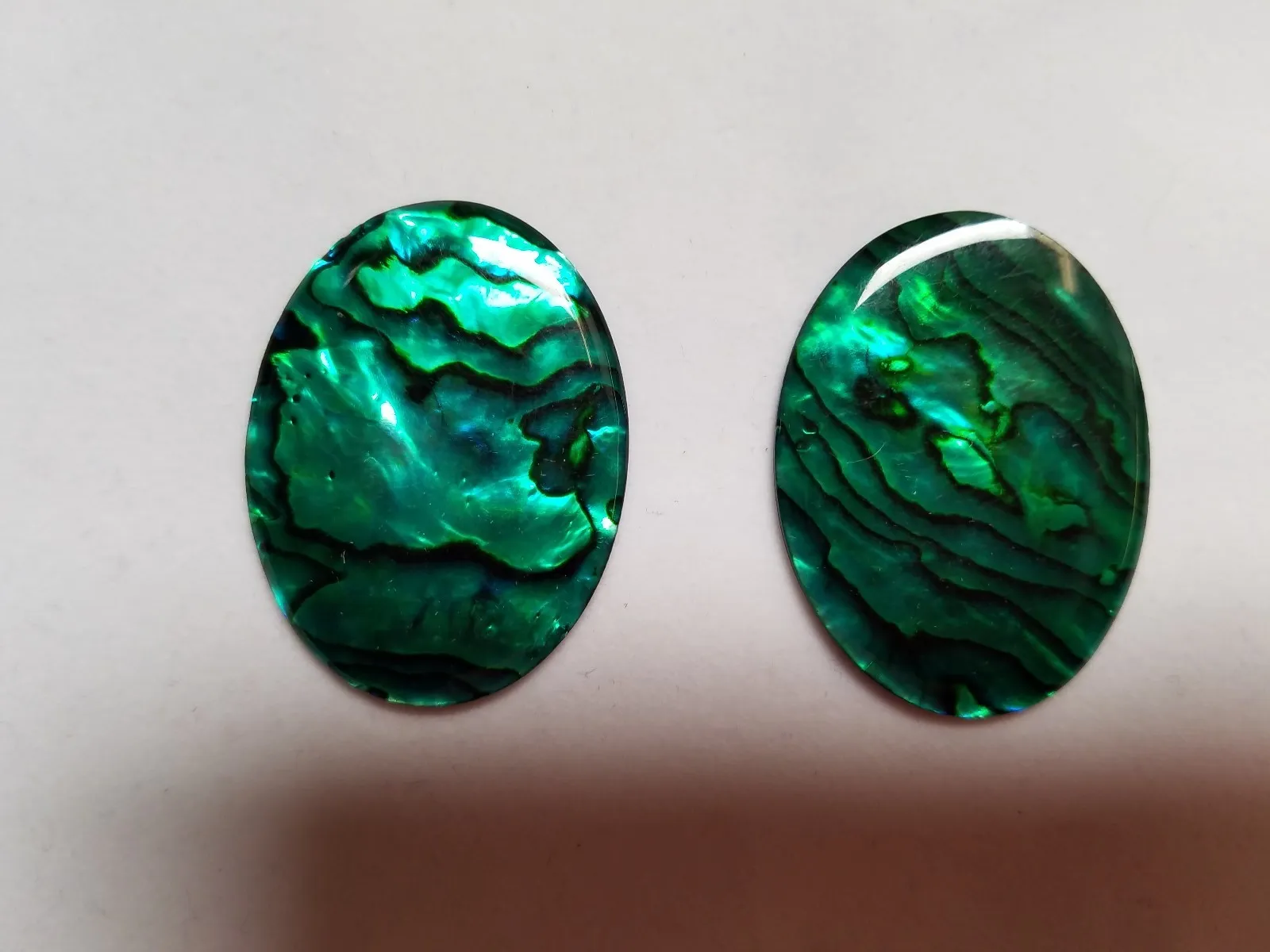 6pcs Green Paua Shell Oval Cabochon 12x16 sizes Cabs Jewelry Gems