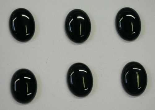 22x30mm Natural Black Onyx Calibrated Oval Cabochon Gemstones Gems Jewelry