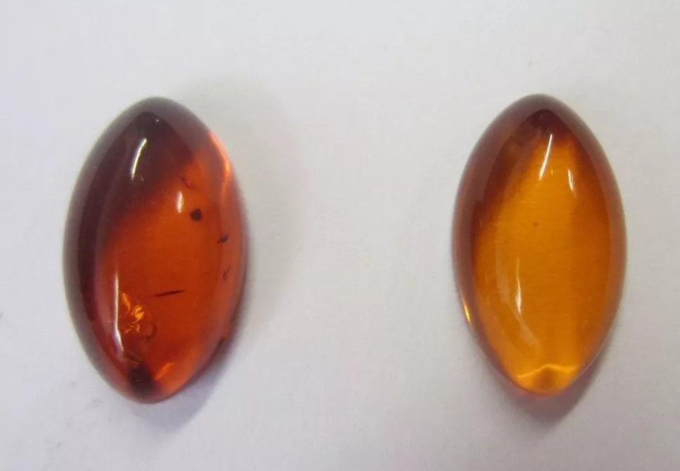 Natural Amber Marquise Oval Cabochon High Quality Gemstones 8x14mm Jewelry