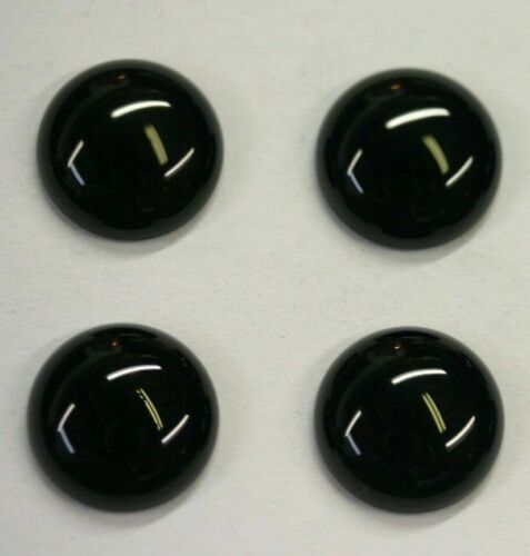 20mm Natural Black Onyx Calibrated Round Cabochon Gemstones Gems Jewelry