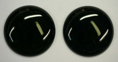 20mm Natural Black Onyx Calibrated Round Cabochon Gemstones Gems Jewelry