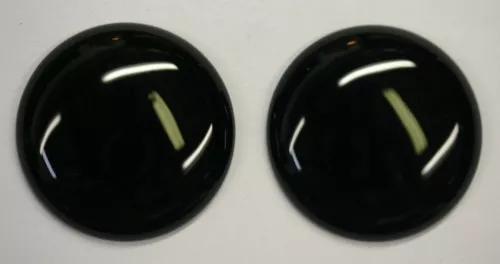 Natural Black Onyx Round High Grade Calibrated Cabochon 25mm