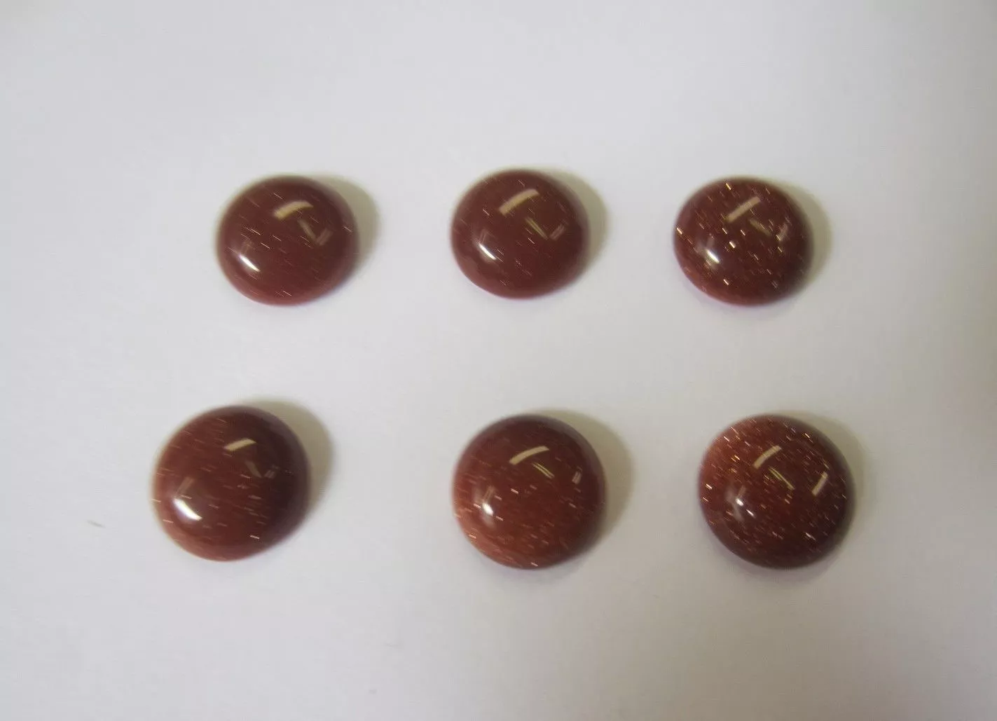 10pcs Goldstone Round Cabochon High Quality 6mm Calibrated Gemstones