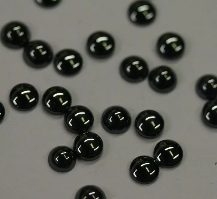 10pcs Hematite Round Calibrated Cabochon 3mm Gems