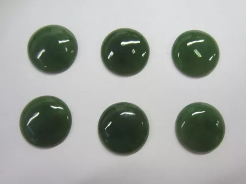 6pcs British Columbia Nephrite BC Jade Round Cabochon 4mm Gemstones