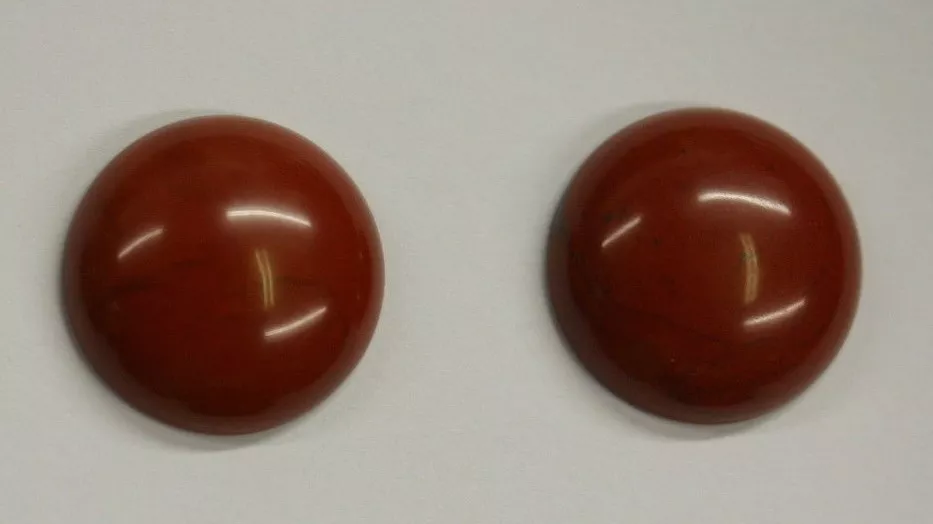 4pcs Red Jasper Round Cabochon Calibrated High Quality 18mm Gemstones