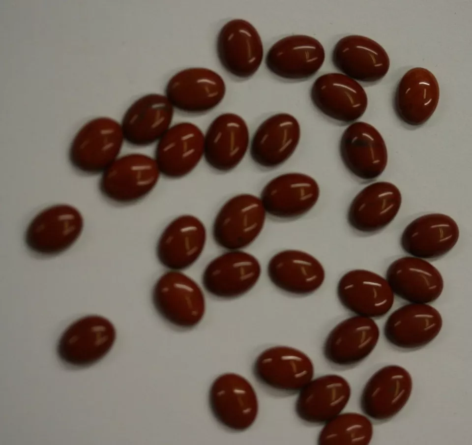 10pcs Red Jasper Oval Cabochon High Quality 4x6 Gemstones