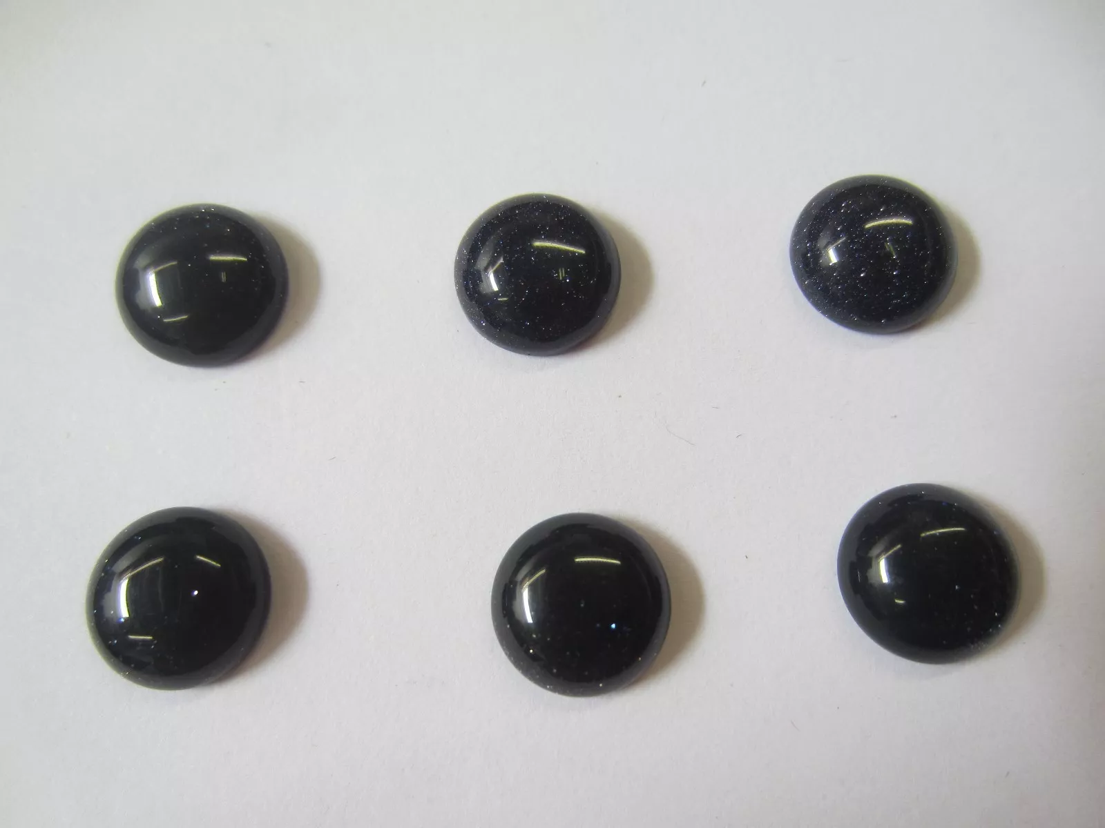 10pcs Blue Goldstone Round Cabochon High Quality 6mm Calibrated Gemstones