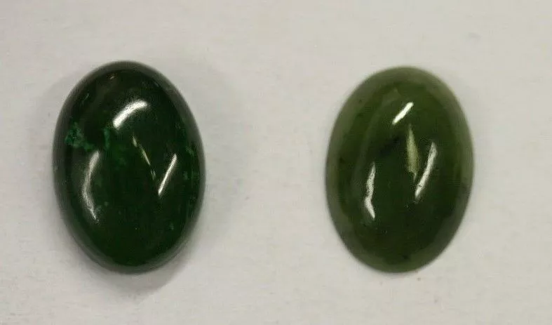 18x25 25x18mm Natural British Columbia BC Nephrite Jade Cabochon Hard to Find