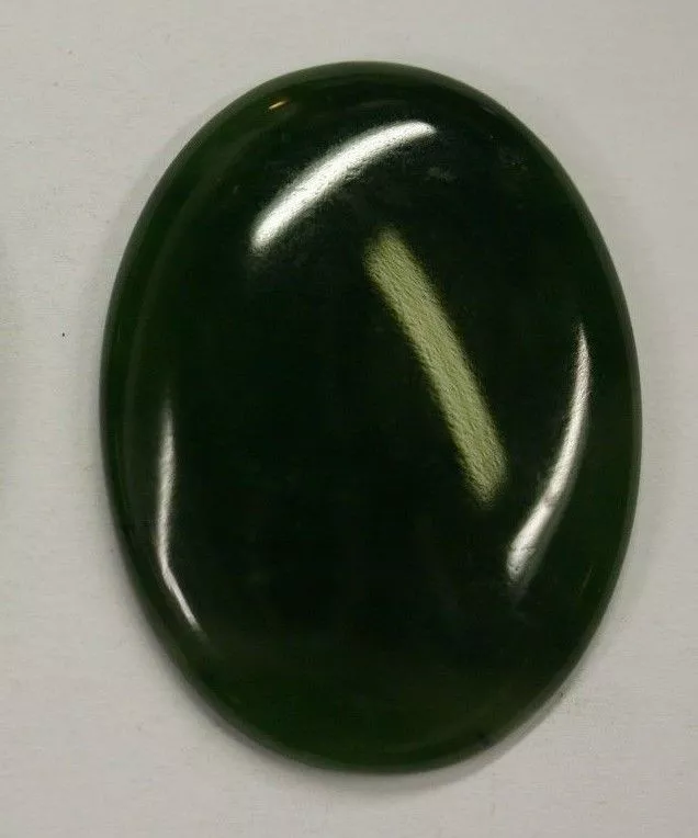 18x25 25x18mm Natural British Columbia BC Nephrite Jade Cabochon Hard to Find