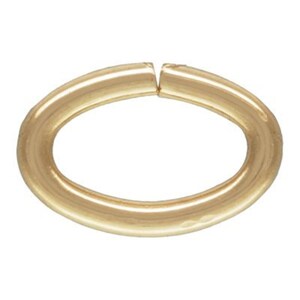 14K Gold Filled Oval Open Jump Rings - 3.6x5.5mm
