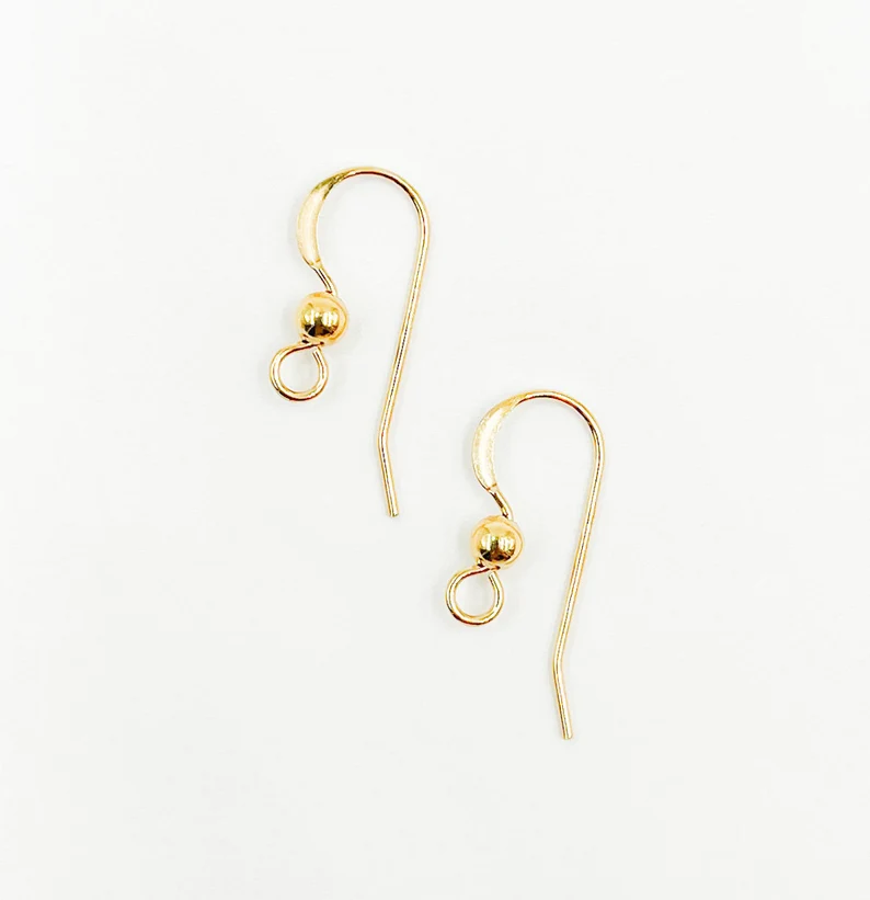 14K Gold Filled Ear wire with Stardust Ball