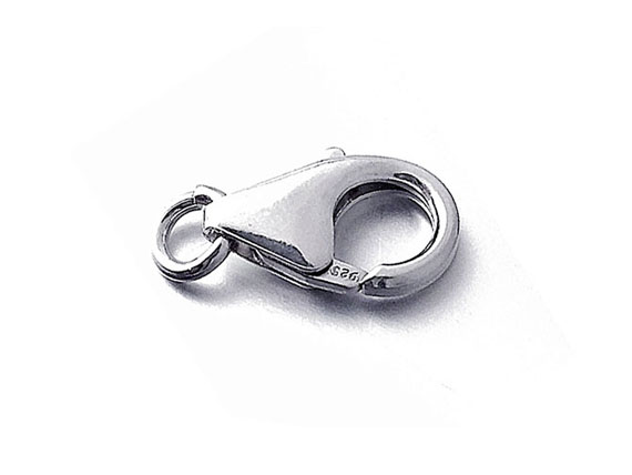 Sterling Silver Pear Shape Lobster Claw Clasps - 9mm