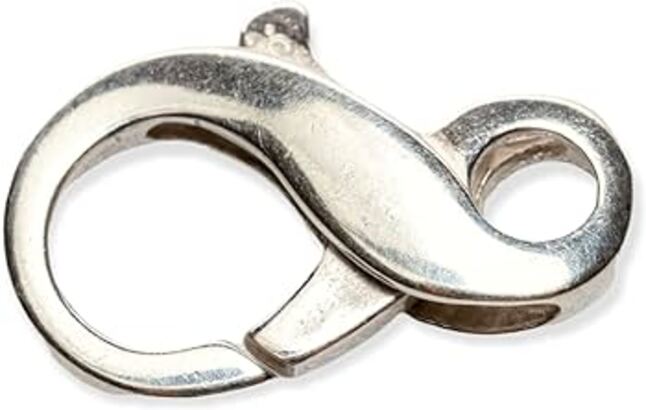 Sterling Silver Infinity Clasps - 6.7 x 11.5mm