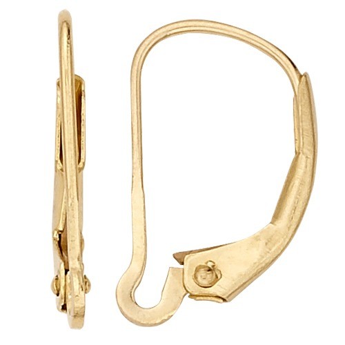 14K Gold Filled Lever Backs - Plain Leaver Back