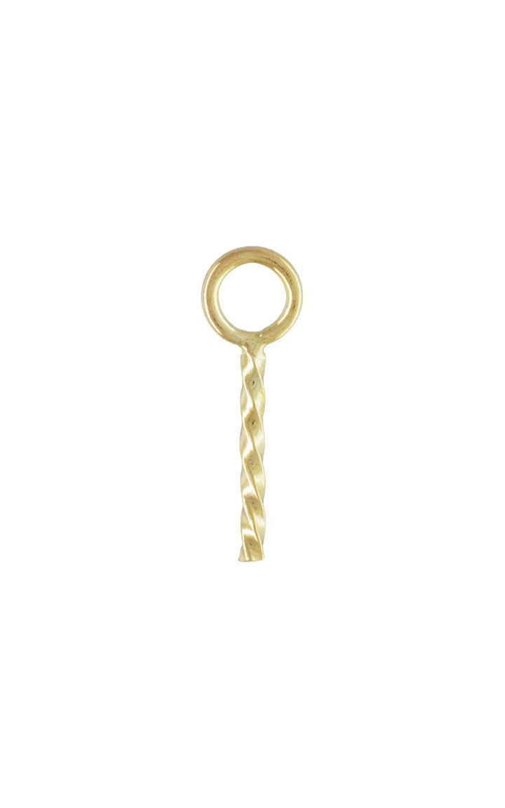 14K Gold Filled Screw Eye with Peg - 6.5mm