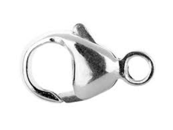 Sterling Silver Oval Trigger Clasps - 8.7x16mm