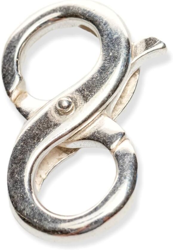 Sterling Silver Double Infinity Clasps - 10mm X 15.5mm