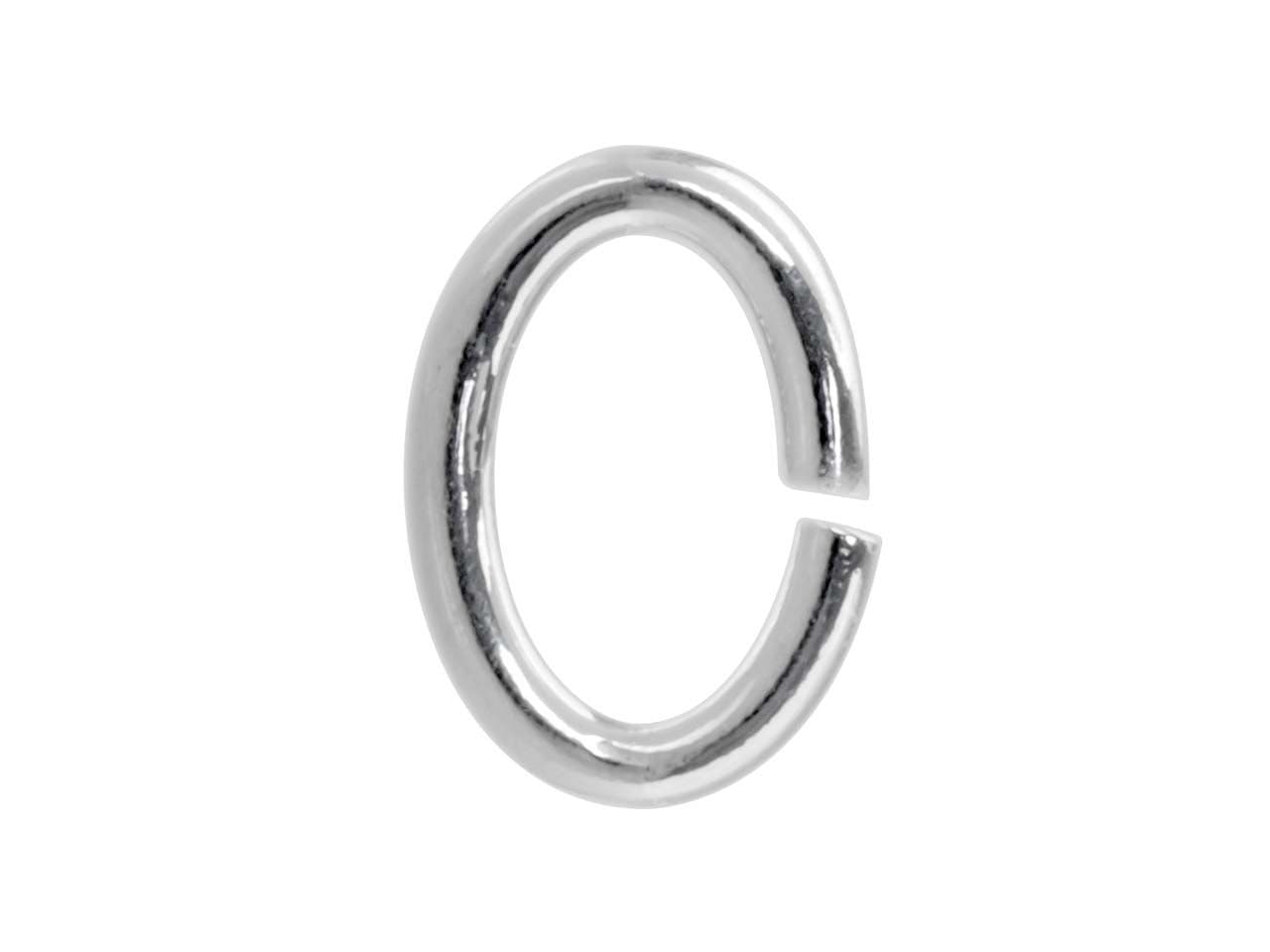 Sterling Silver Open Oval Jump Rings - 3.6x5.5mm