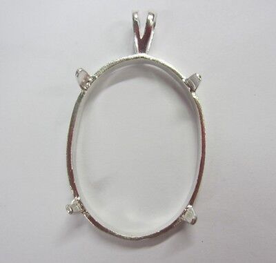 Sterling Silver Cabochon Mountings - 5 x 7mm