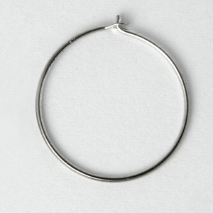 Sterling Silver Beading Hoops - 14mm
