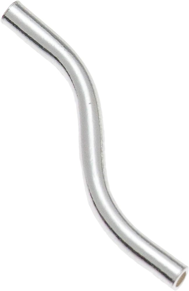 Sterling Silver “S” Shape Tube (1.2mm ID) - 1.5mm x 20mm