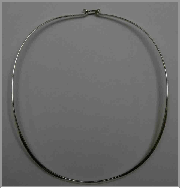 Plain Oval w/ Clasp Collar