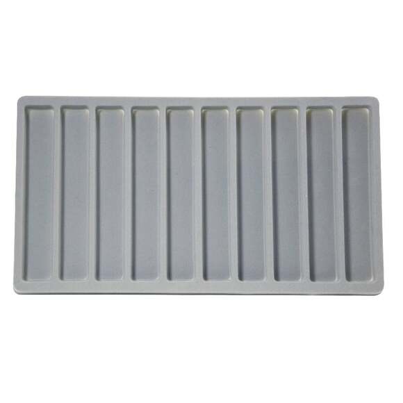 1pc Grey Flocked Compartment Display Slots Inserts for Jewelry Cases and Trays